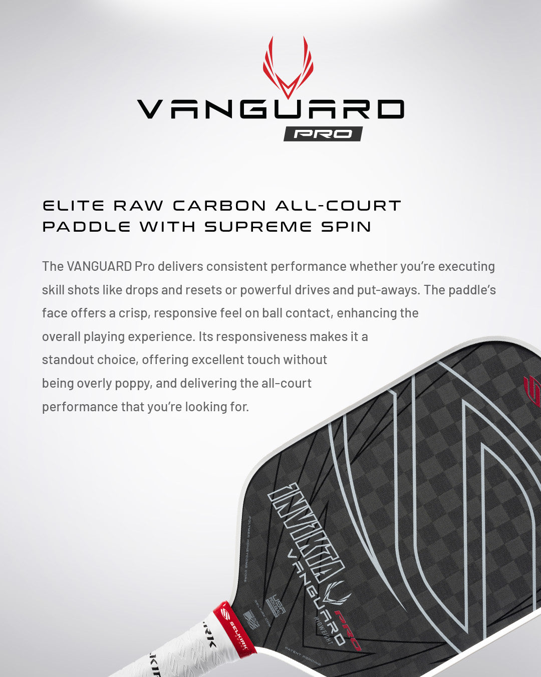 Selkirk VANGUARD Pro Epic Pickleball Paddle