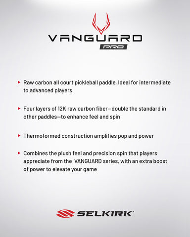 Selkirk VANGUARD Pro Epic Pickleball Paddle