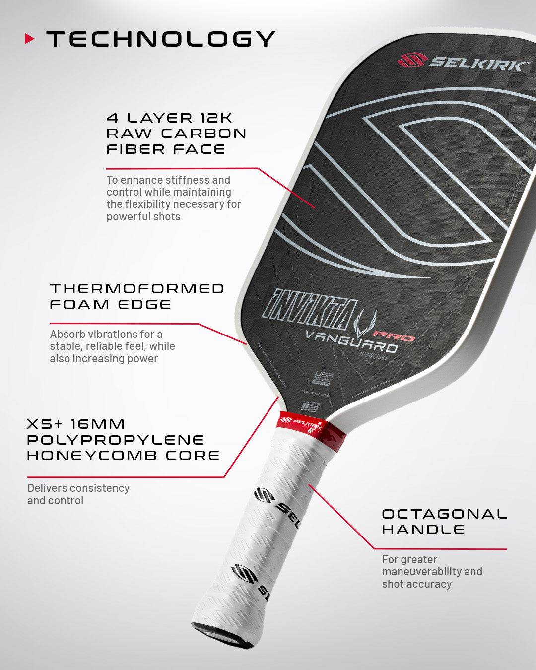 Selkirk VANGUARD Pro Epic Pickleball Paddle
